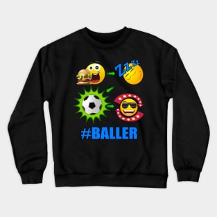 SOCCER! Lifestyle Sports Baller Futbol Football Crewneck Sweatshirt